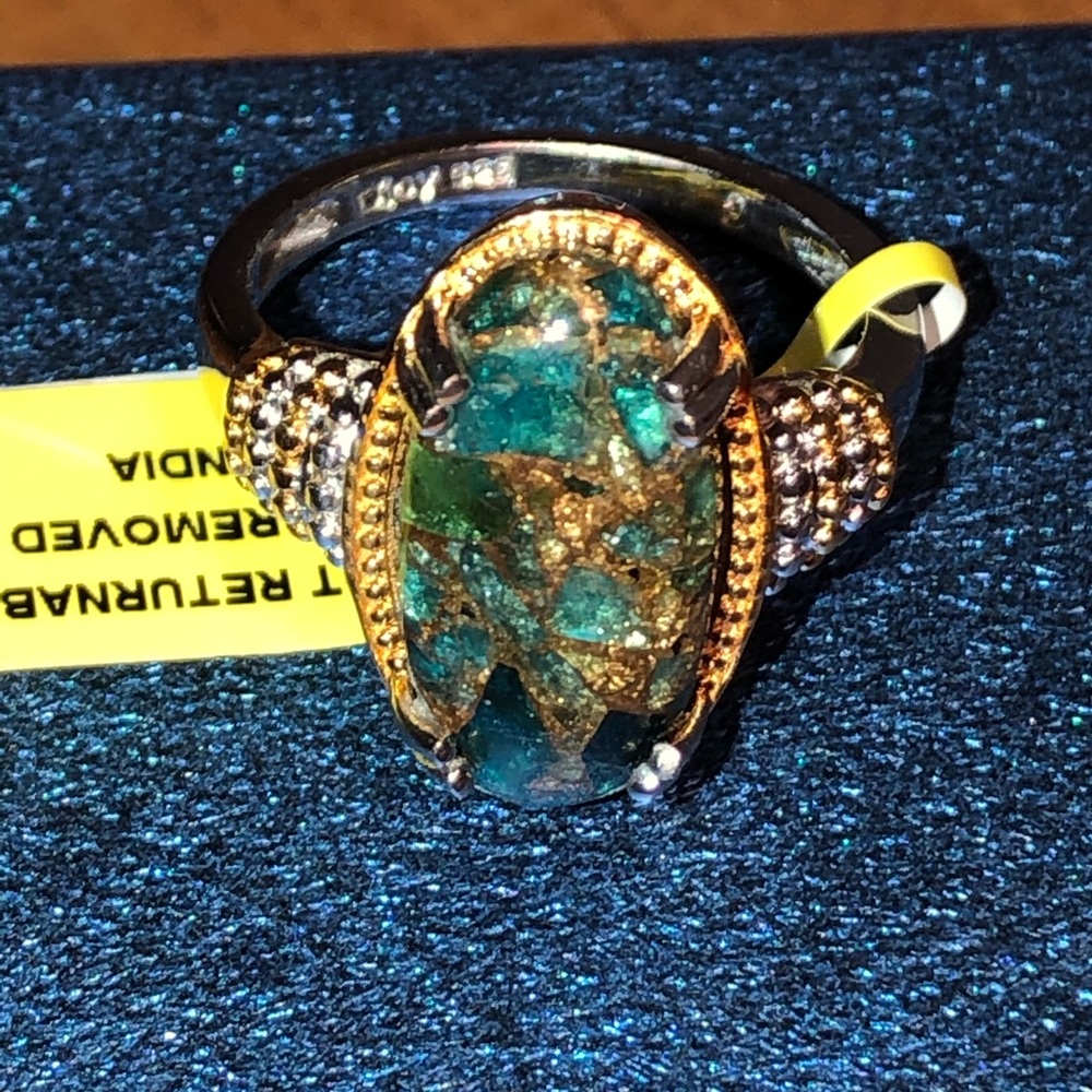 SOLD NWT Matrix Neon Apatite Route Ring - Picture 5 of 8